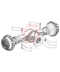 LIVE FRONT AXLE 76033721