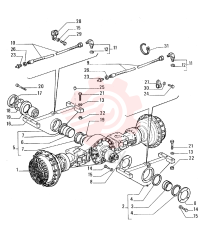 REAR AXLE 76033720
