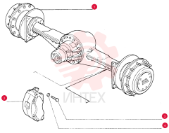 FRONT AXLE 79091279