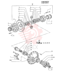 BALL BEARING,95 mm ID x 145 mm OD x 39 mm