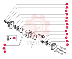 HYDRAULIC MOTOR,GEAR, 27 CC 75326838