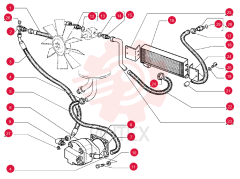 HOSE,19mm ID x 480mm L, SAE 100R2