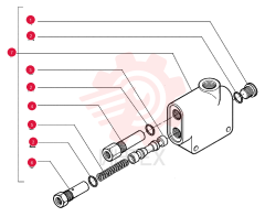 PLUG,Hex Soc, 3/4"-16 ORB