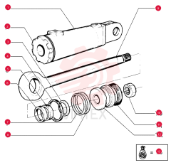 ENGINE CYLINDER LINER,425.5 mm Length