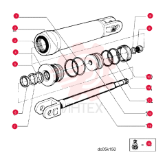 O-RING,0.139" Thk x 3.734" ID, -240, Cl 6, 90 Duro