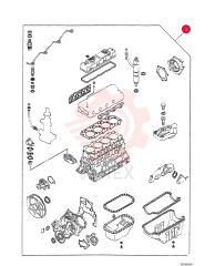 OIL PAN GASKET SET VI5878151960