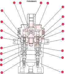 HYDRAULIC VALVE PX30V00043F2