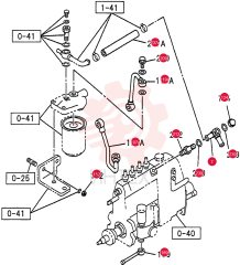 FUEL PIPE AND PUMP 0-42A