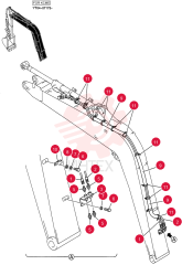 HYD LINES, BOOM 3.72M