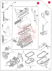 OIL PAN GASKET SET VI5878151960