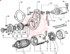 STARTER ASH. ,24V-3.5KW