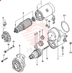 STARTER ASM ,12V-2.2KW VI8970429970
