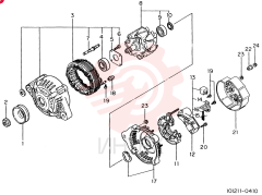 GENERATOR ASM.,12V-75A