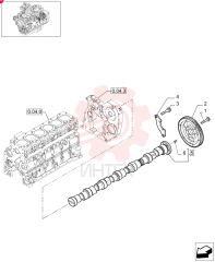 SCREW,Hex Flg, M8 x 1.25 x 25 4899079 (1)