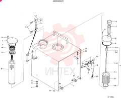 TANK ASSY, HYDR, CONSISTS OF REF. 1 TO 25 (REPAIR KIT NO. AS FOLLOWS IS USED FOR SERVICE.)