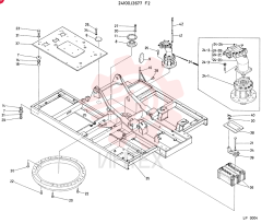 FRAME ASSY, UPP, CONSISTS OF REF. 6 TO 42