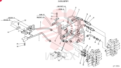 HYDR LINES, UPP, CONSISTS OF REF. 1 TO 22