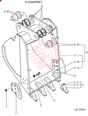 Схема (K905) - EXCAVATOR BTW LP0004 - LP0554 (1/82-12/03) 24100N2078F2