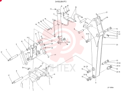 ARM ASSEMBLY, 2.1 M, CONSISTS OF REF. 2 TO 26