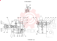 Схема (K909A) - EXCAVATOR ASN LQ0795 (1/83-12/03) 2436U1688F1