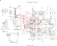 Схема (K909A) - EXCAVATOR ASN LQ0795 (1/83-12/03) 2441U474F1 (1)