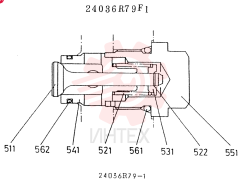 CHECK VALVE, ANTI, CONSISTS OF THE FOLLOWING PARTS 24836R79F1