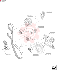 BELT,1660.00 mm L, 8 Ribs