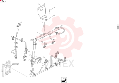 FLANGE NUT,Hex, M6 x 1