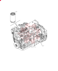 FUEL FILTER,94mm OD x 192mm L, M20 x 1.5, 10 Microns