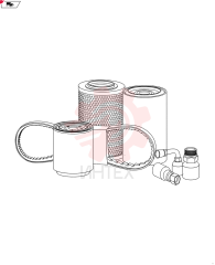 FUEL FILTER,94mm OD x 192mm L, M20 x 1.5, 10 Microns