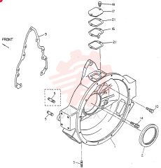 HOUSING-FLYWHEEL,FOR A1 ONLY, Start Year: 01-OCT-84 VG12331Z5511 (2)