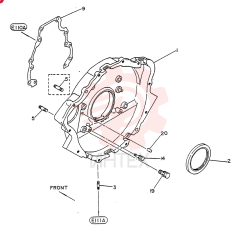 HOUSING-FLYWHEEL,FOR A1 ONLY, Start Year: 01-OCT-84 VG12331Z5511 (4)