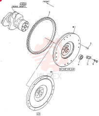 ENGINE FLYWHEEL VG12310Z5566 (1)