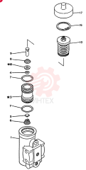 Схема (PE6T04) - NISSAN DIESEL ENGINE - LK900 & LK700A W/TURBO (1/03-12/06) VG47540Z0005