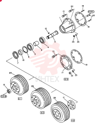 Схема (PE6T04) - NISSAN DIESEL ENGINE - LK900 & LK700A W/TURBO (1/03-12/06) VG2104696015