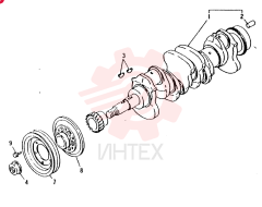 Схема (4D31-T) - MITSUBISHI DIESEL ENGINE (1/88-12/06) VAME012317
