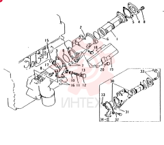 Схема (4D31-T) - MITSUBISHI DIESEL ENGINE (1/88-12/06) VAME014778