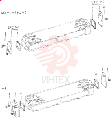 Схема (6D14) - MITSUBISHI DIESEL ENGINE - K904C, K907B, K907C & YS750-2 (1/77-12/06) VAME031928