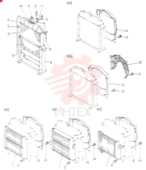 RADIATOR   &   OIL   COOLER   ASSY (FOR M0 ONLY) FF: PARTS