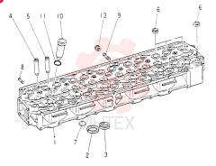 Схема (6D14) - MITSUBISHI DIESEL ENGINE - K904C, K907B, K907C & YS750-2 (1/77-12/06) VAME999223