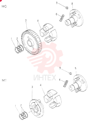 Схема (6D14) - MITSUBISHI DIESEL ENGINE - K904C, K907B, K907C & YS750-2 (1/77-12/06) VA3186081040