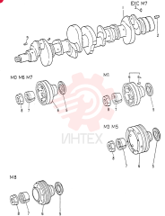 Схема (6D14-T) - MITSUBISHI DIESEL ENGINES - K907D & K907LC EXCAVATORS (1/86-12/06) VAME032700