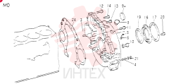 Схема (6D15) - MITSUBISHI DIESEL ENGINE - K907 & MD180LC (1/87-12/06) VAME030984