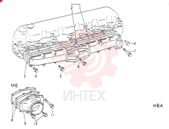 Схема (6D15) - MITSUBISHI DIESEL ENGINE - K907 & MD180LC (1/87-12/06) VAME033223