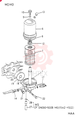 Схема (6D15) - MITSUBISHI DIESEL ENGINE - K907 & MD180LC (1/87-12/06) VAME034775