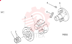 Схема (6D15) - MITSUBISHI DIESEL ENGINE - K907 & MD180LC (1/87-12/06) VA3186081050