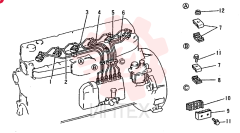 Схема (6D15) - MITSUBISHI DIESEL ENGINE - K909LC & MD240BLC (1/87-12/06) VAME039641