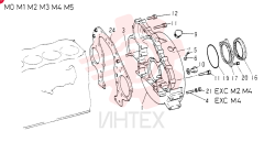Схема (6D15) - MITSUBISHI DIESEL ENGINE FOR K904C, K907B, K907C & YS750-2 (1/77-12/06) VAME031977