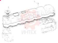 Схема (6D15) - MITSUBISHI DIESEL ENGINE FOR K904C, K907B, K907C & YS750-2 (1/77-12/06) VAME031326