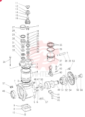 Схема (6D15) - MITSUBISHI DIESEL ENGINE FOR K904C, K907B, K907C & YS750-2 (1/77-12/06) VAME038665 (2)